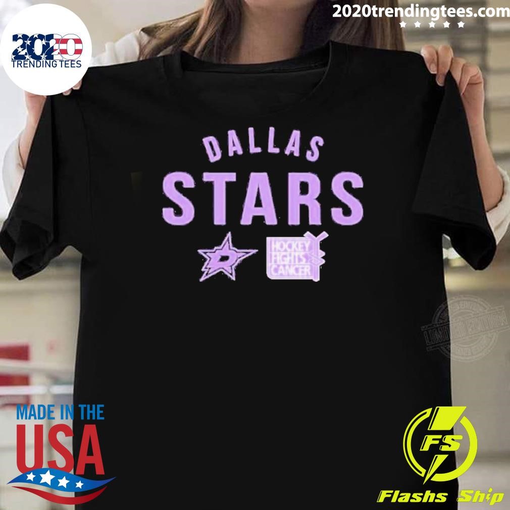 Top Dallas Stars Hockey Fights Cancer 2024 T-shirt