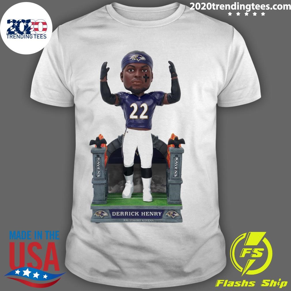 Top Derrick Henry Baltimore Ravens Tunnel Entrance Bobblehead T-shirt