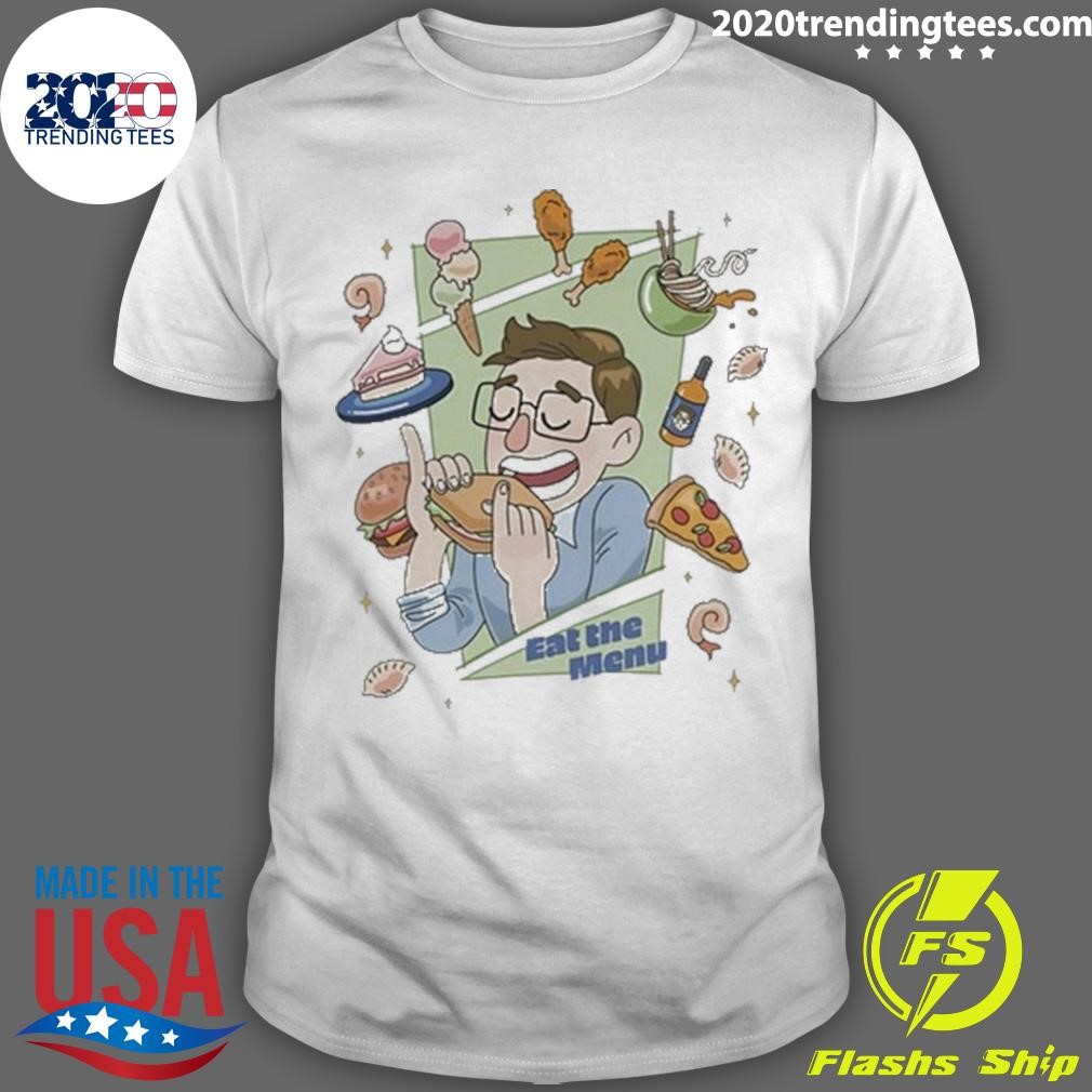 Top Eat The Menu Keith's Food Bounty T-shirt