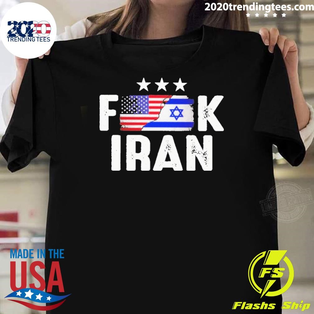 Top Fuck Iran Brothers In Arms – Crush Iran 2024 T-shirt