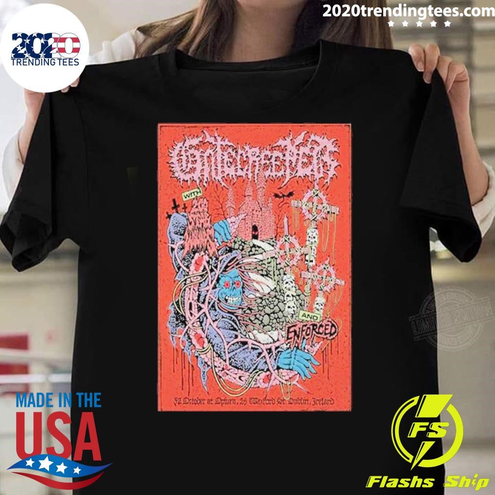 Top Gatecreeper And Enforced Poster Show Oct 30 2024 In Dublin, Ireland Poster T-shirt