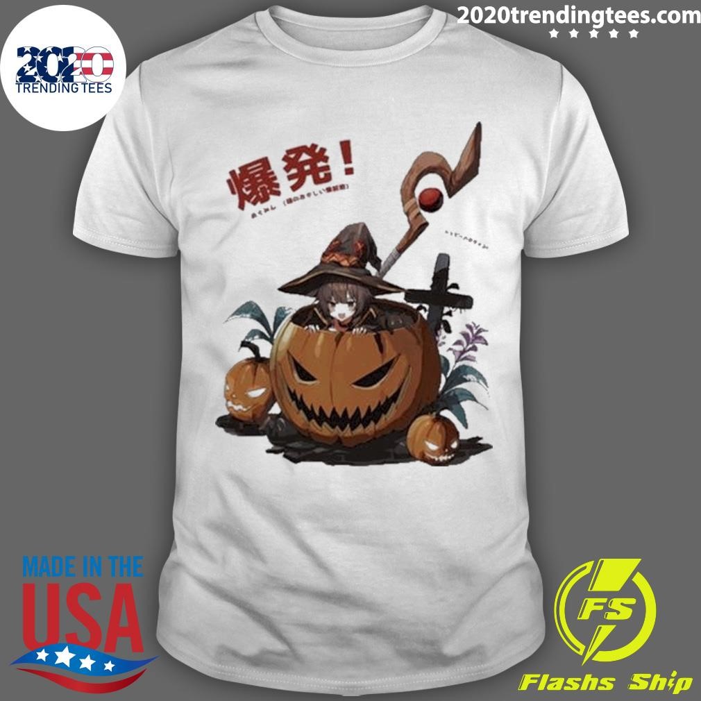 Top Iced Tea Aesthetics Megumin Halloween 2024 T-shirt