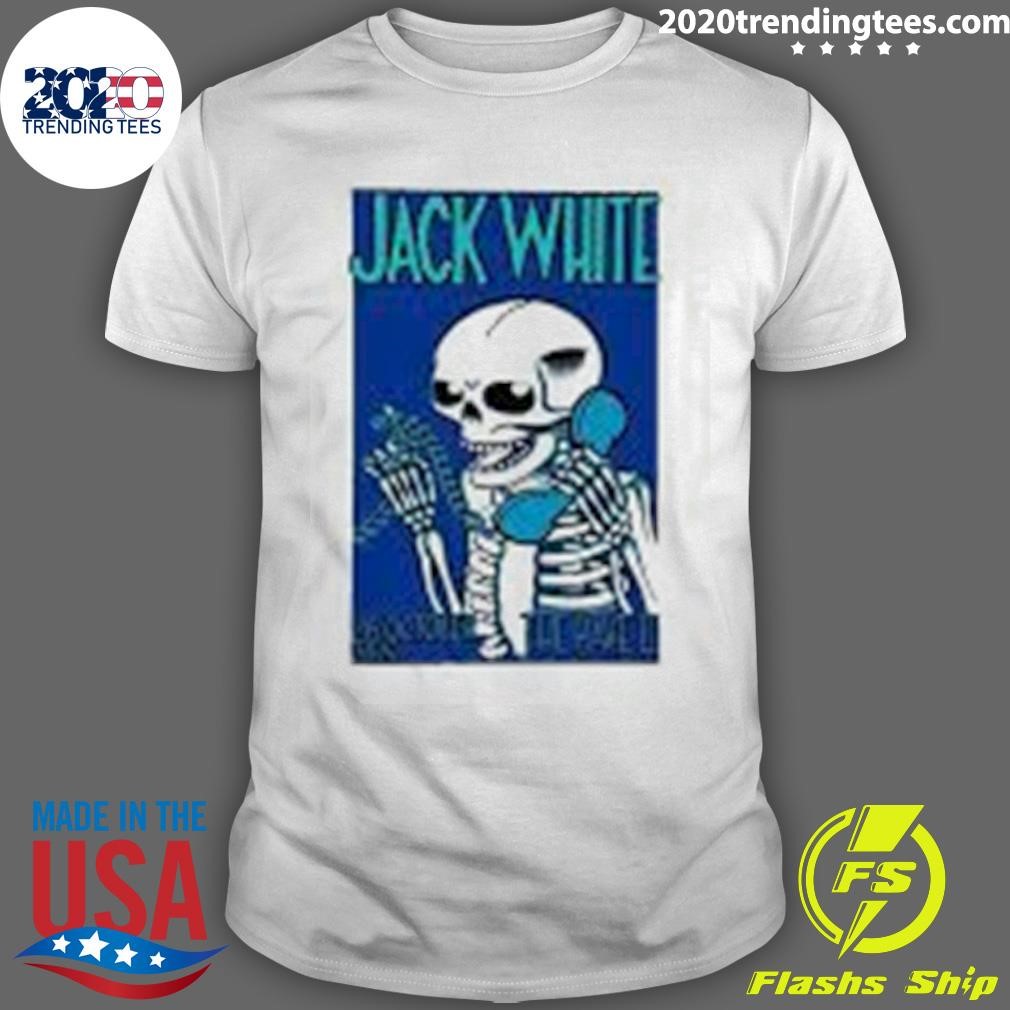 Top Jack White Show Poster The Rave 26 Oct 2024 Milwaukee Wi T-shirt