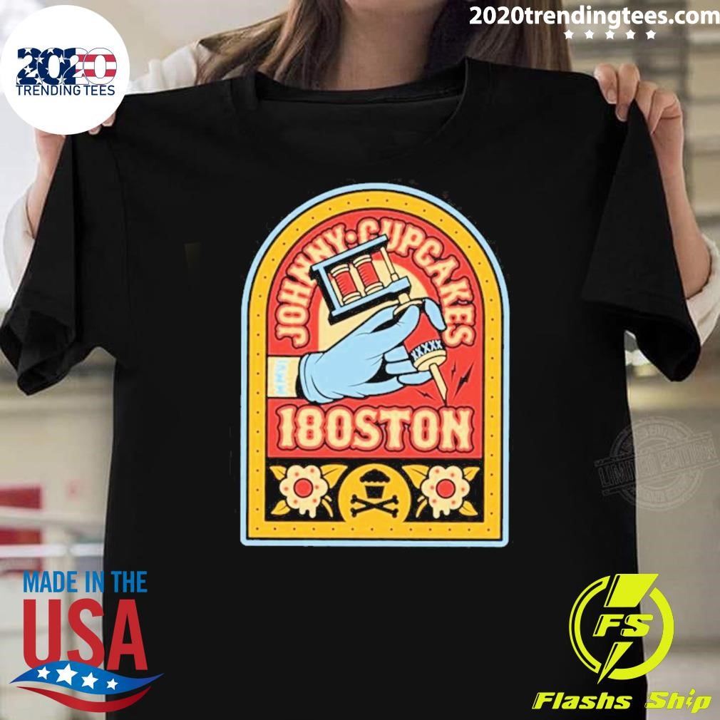 Top Johnny Cupcakes 18 Years Tattoo Boston Anniversary 2024 T-Shirt