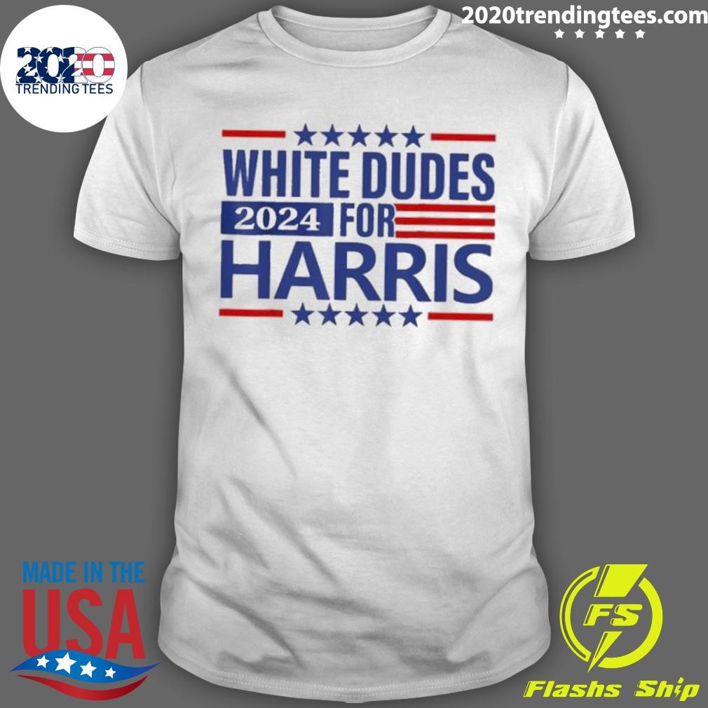 Top Kamala harris shirt white dudes for harris 2024 T-shirt