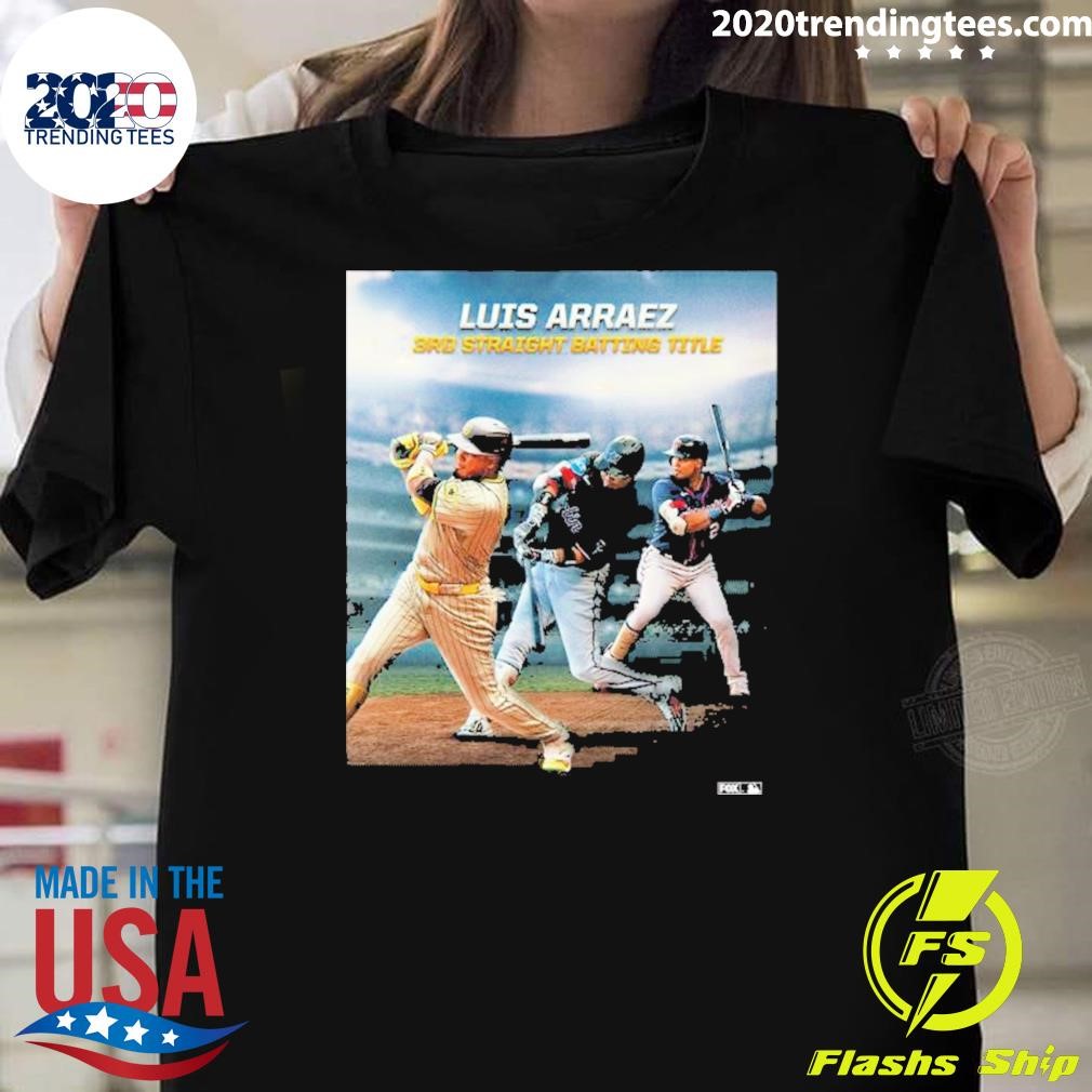 Top Luis Arráez 3rd Straight Batting Title 2024 T-shirt