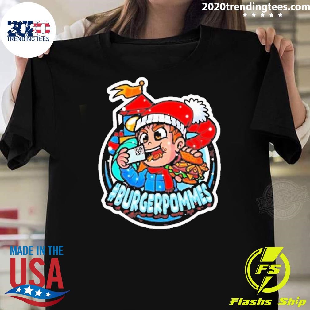 Top Lukasbs Burgerpommes Christmas 2024 T-shirt