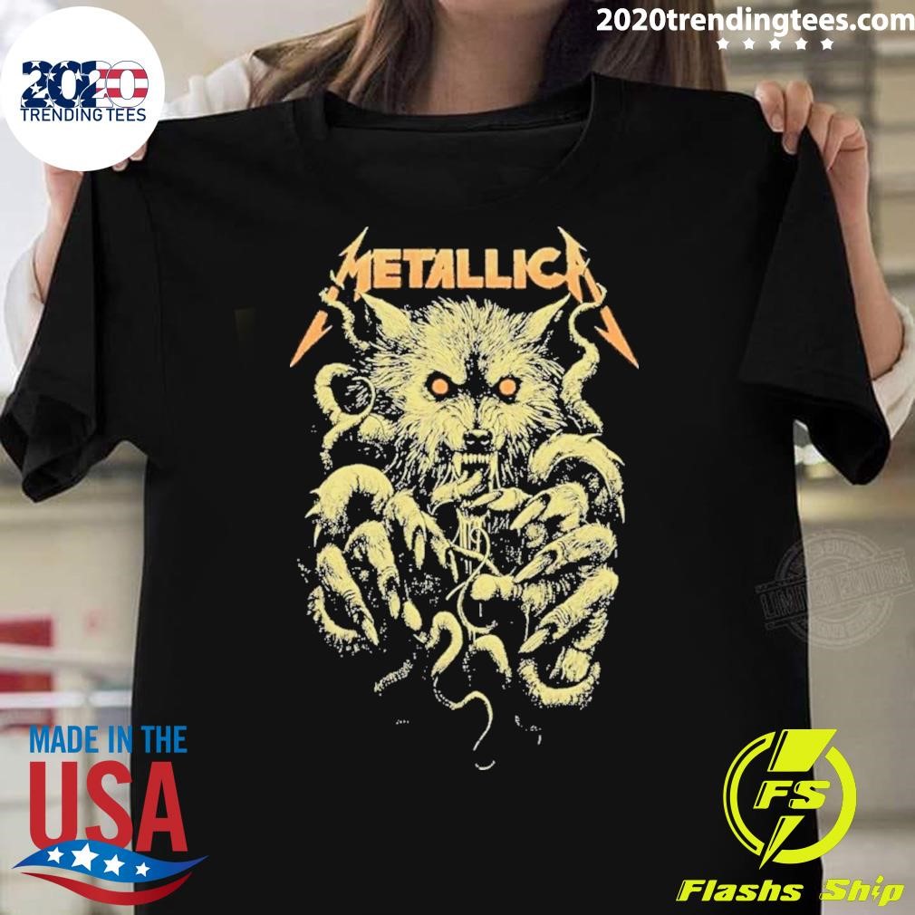 Top Metallica Of Wolf And Ktulu By Rob Borbas For Halloween 2024 T-shirt