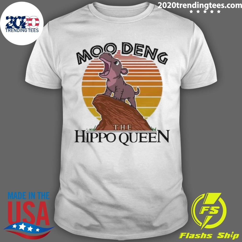 Top Moo Deng The Hippo Queen 2024 T-shirt