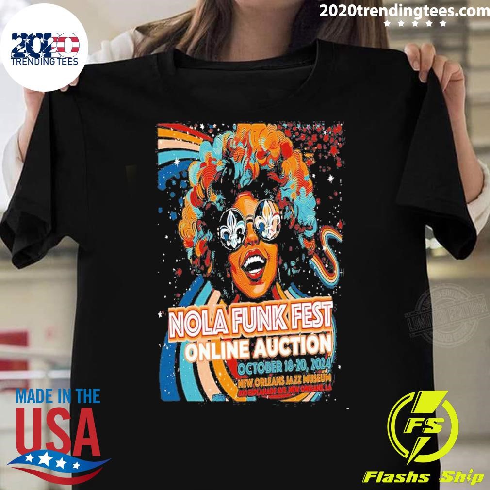 Top Nola Funk Fest New Orleans Jazz Museum Orleans LA Oct 18-20 2024 Event T-shirt