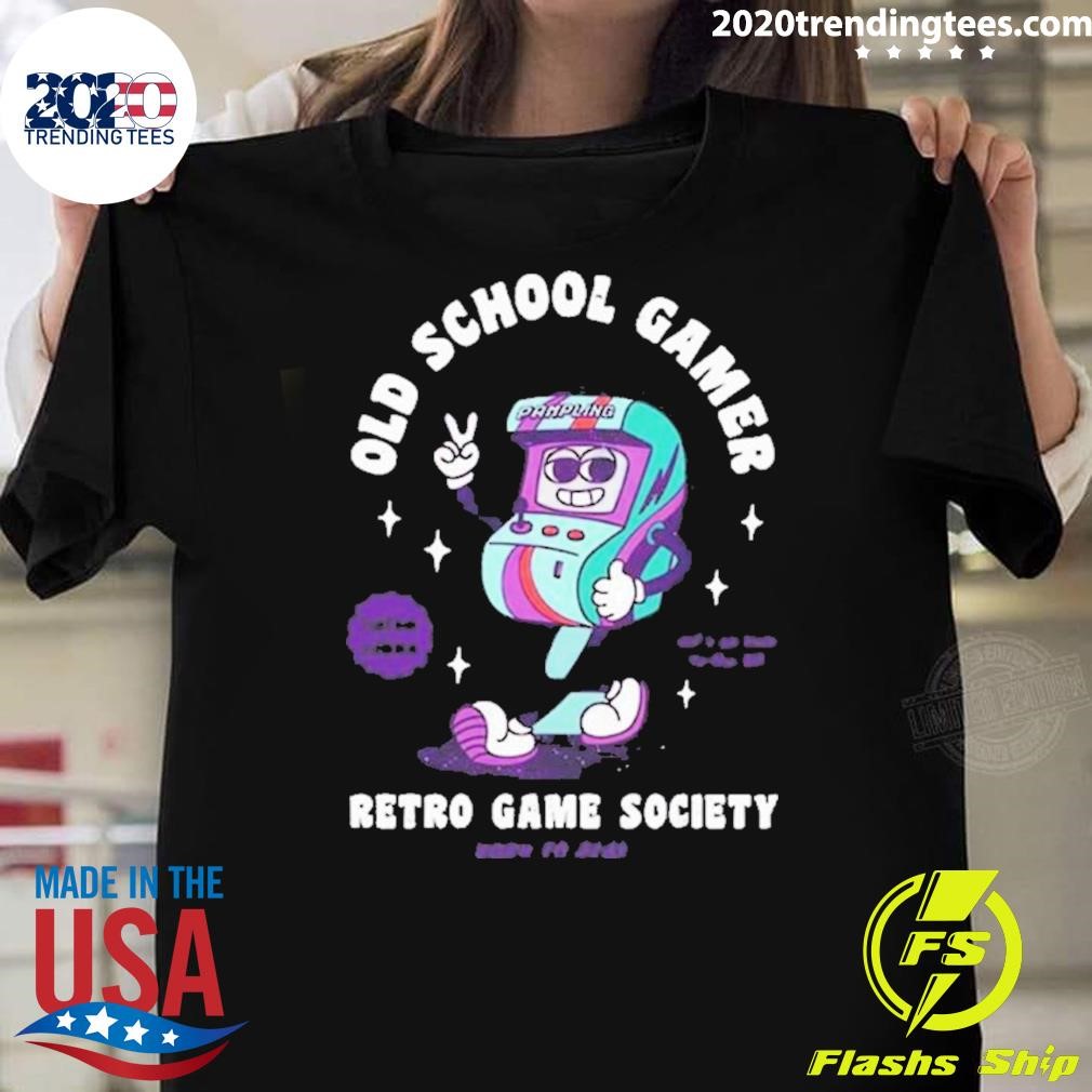 Top Old School Gamer Retro Game Society 2024 T-shirt