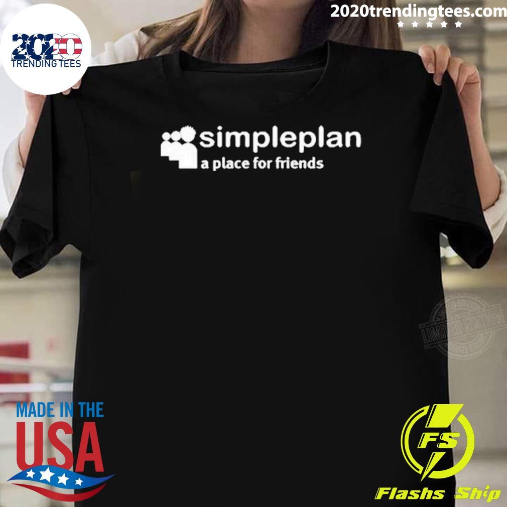 Top Plan A Place For Friends Myspace Throw 2024 T-shirt