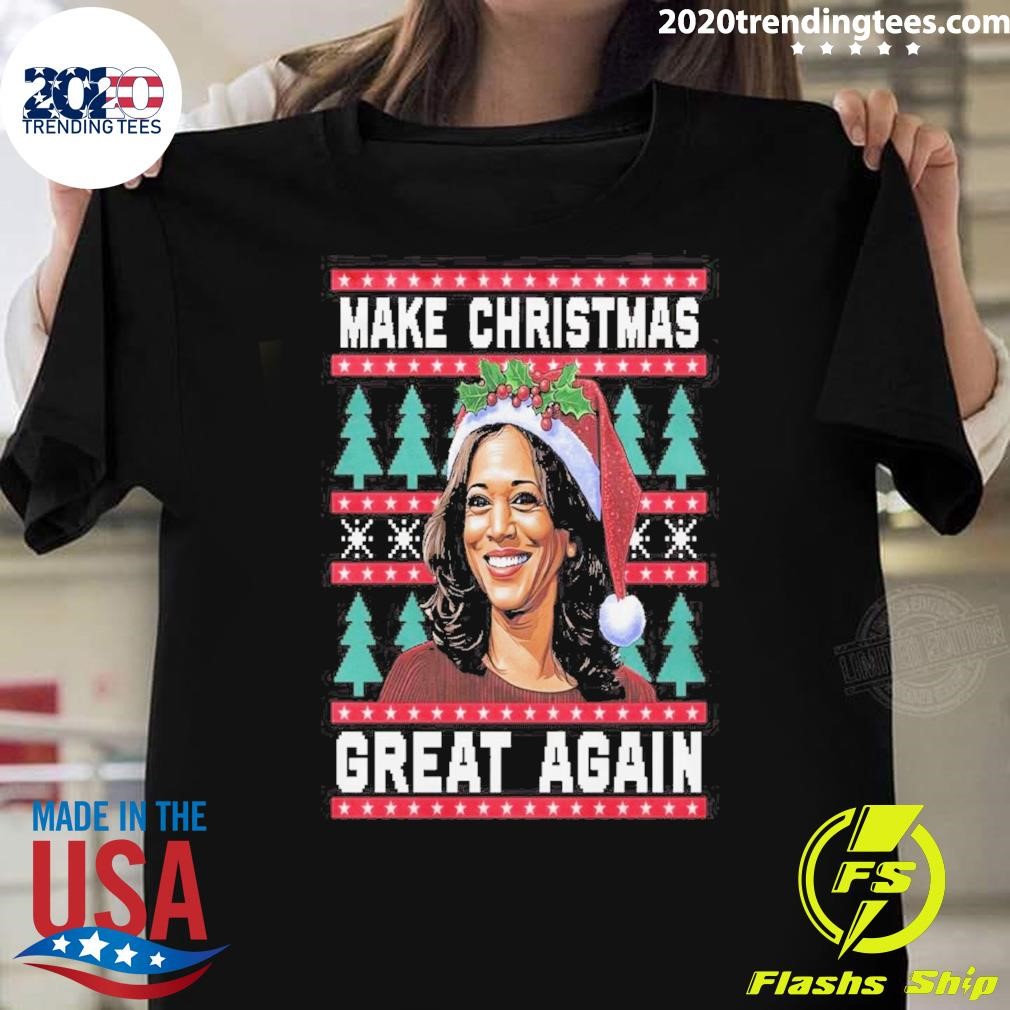 Top President Funny Make Christmas Great Again Christmas 2024 T-shirt