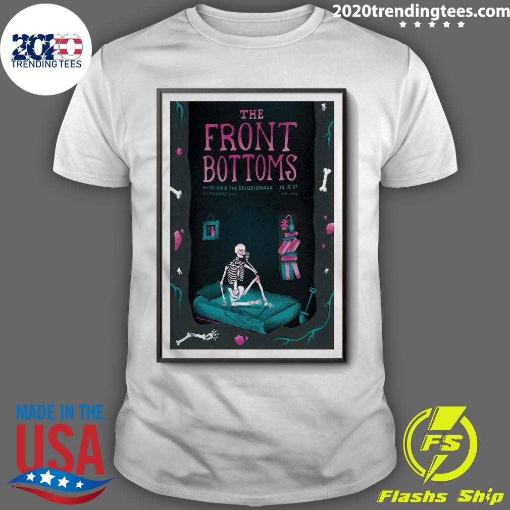 Top Skeleton The Front Bottoms Oct 18 2024 The GLC Live At 20 Monroe in Grand Rapids MI T-shirt