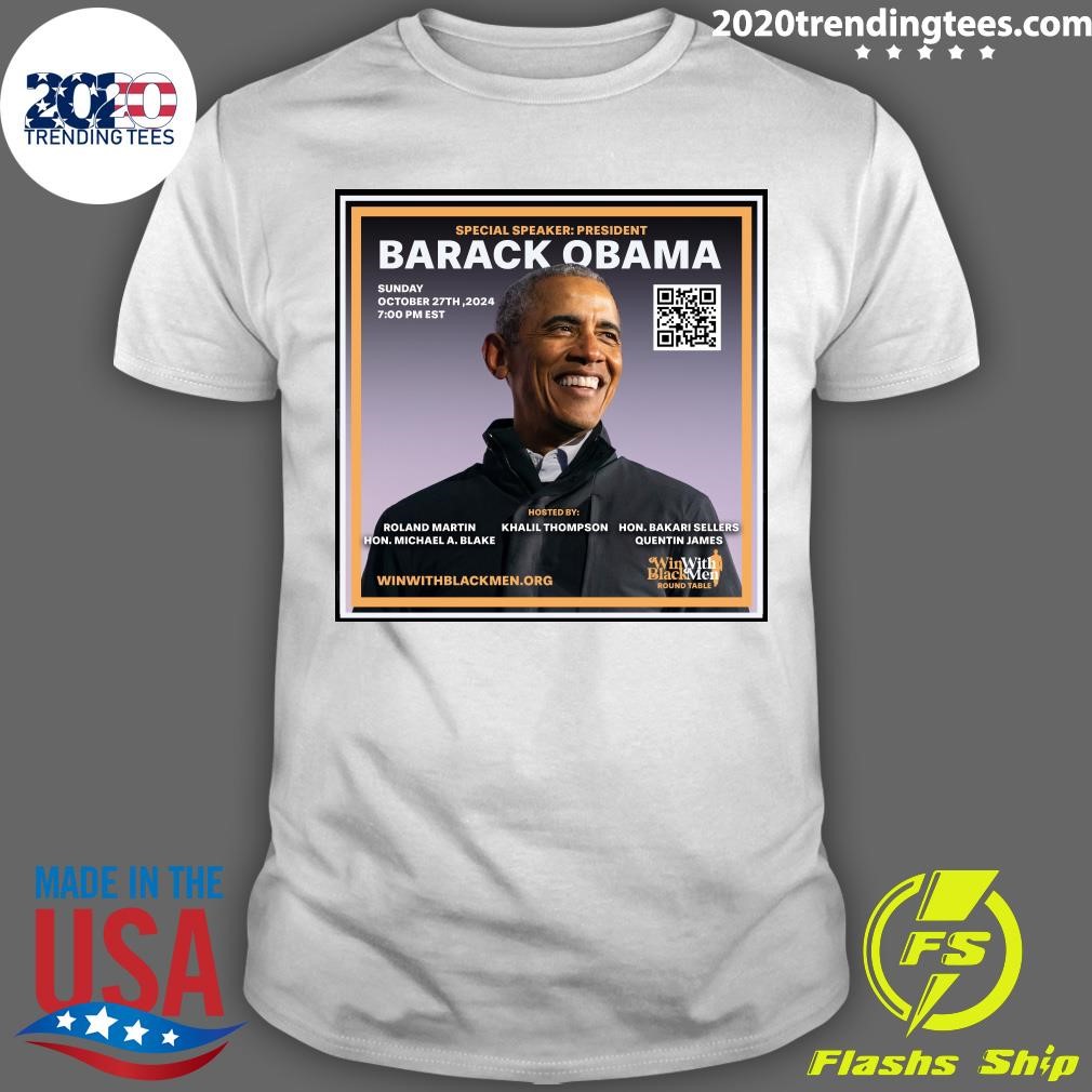 Top Special Speaker President Barack Obama Sunday October 27th, 2024 T-shirt