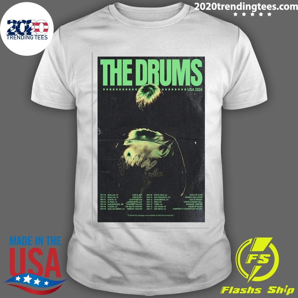 Top The Drums USA Tour 2024 Poster T-shirt