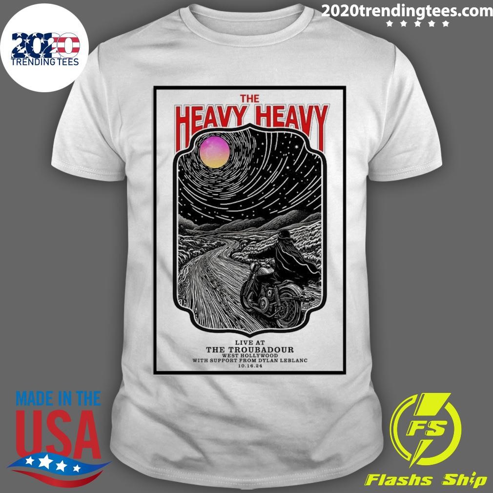 Top The Heavy Heavy October 16 2024 Troubadour Los Angeles CA Tour T-shirt