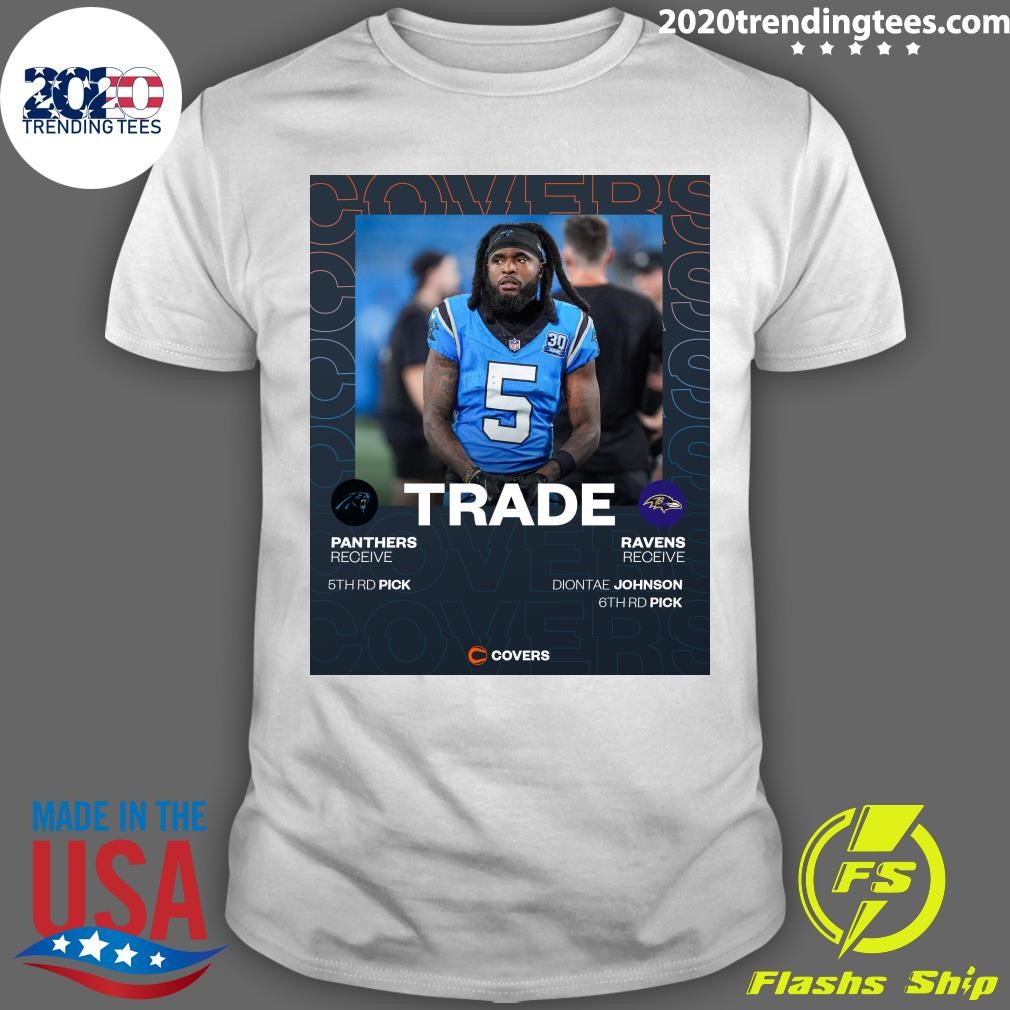 Top Trade Panthers Receive 5th Rd Pick Ravens Receive Diontae Johnson 6th Rd Pick T-shirt