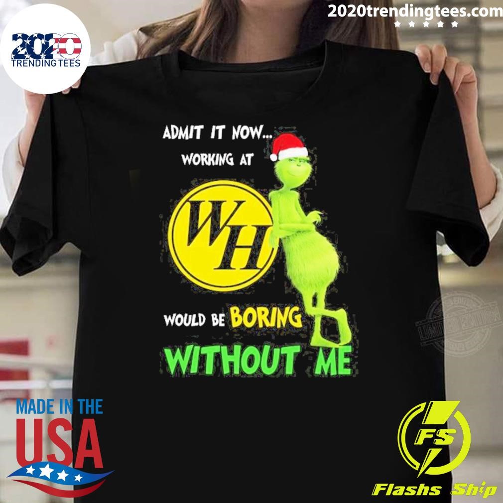 Top Working At Waffle House Would Be Boring Without Me Christmas 2024 T-shirt