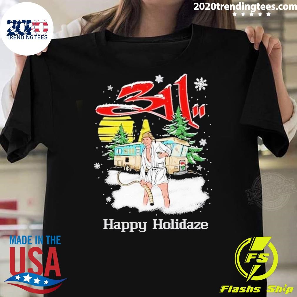 Awesome 311 Shooters Full Happy Holidaze Christmas 2024 T-shirt