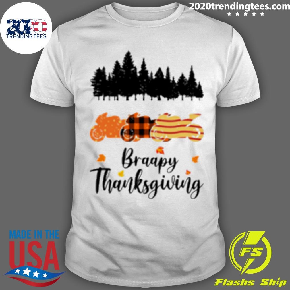 Awesome Braapy Thanksgiving Superbike Autumn T-shirt