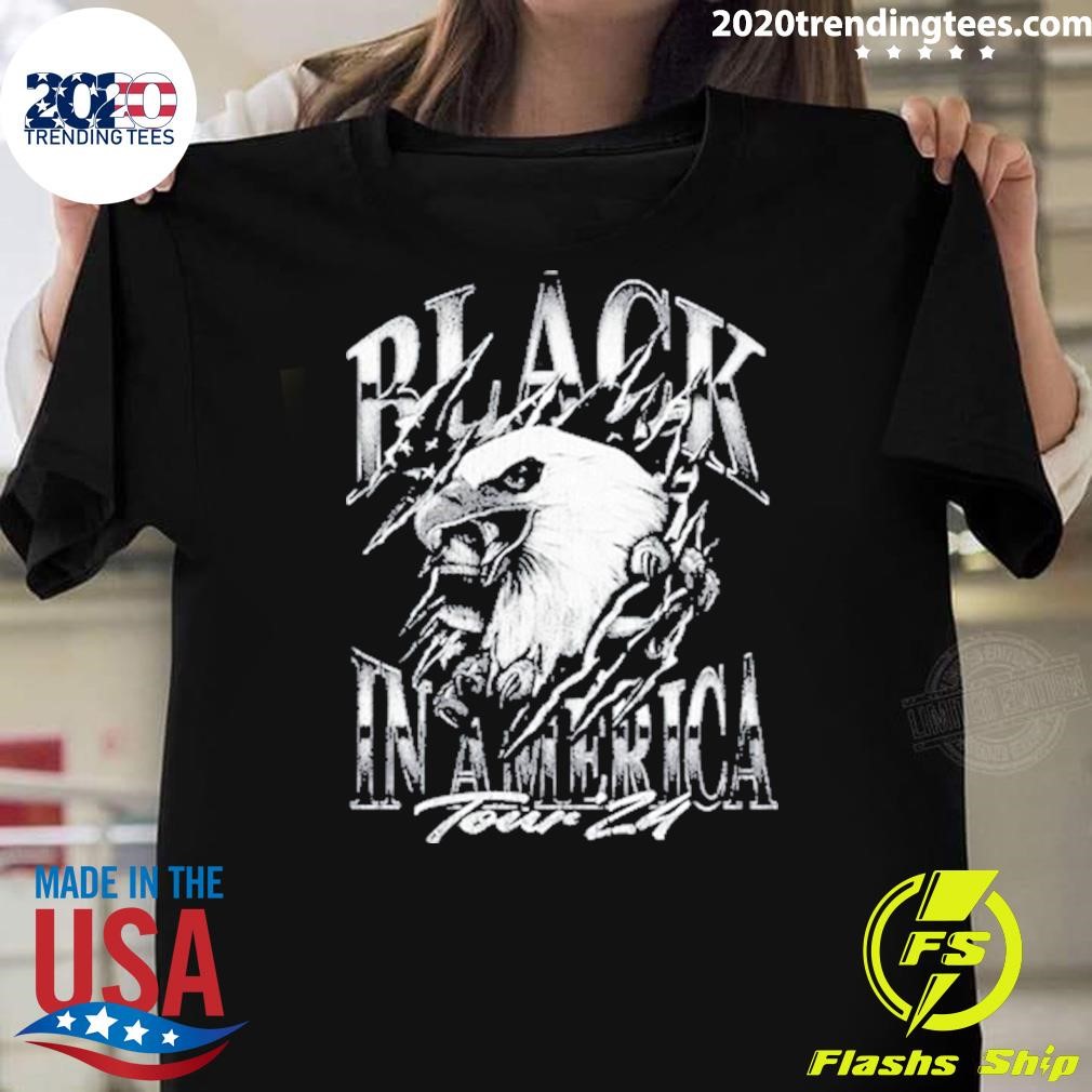 Awesome Eagle Vince Staples Black In America Eagle Tour Shirt