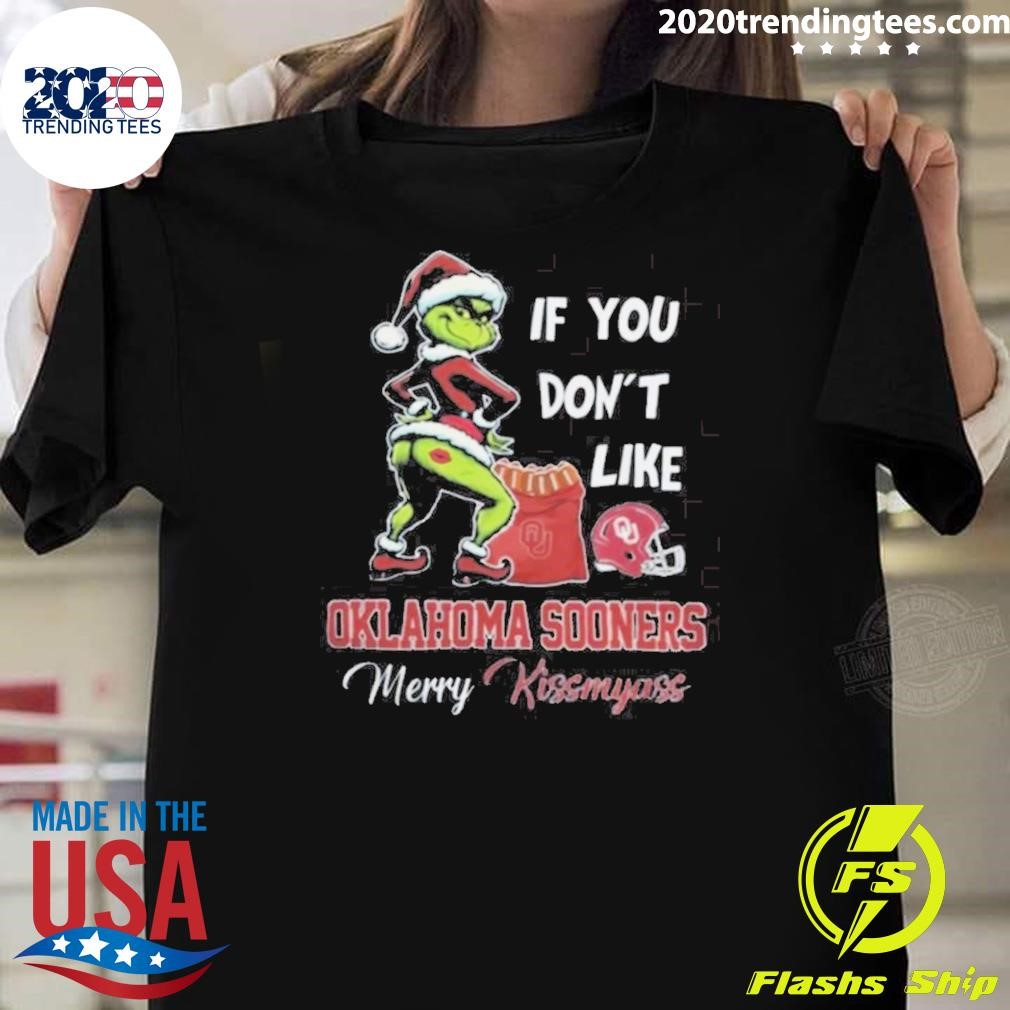 Awesome If You Don’t Like Oklahoma Sooners Merry Kissmyass 2024 T-Shirt