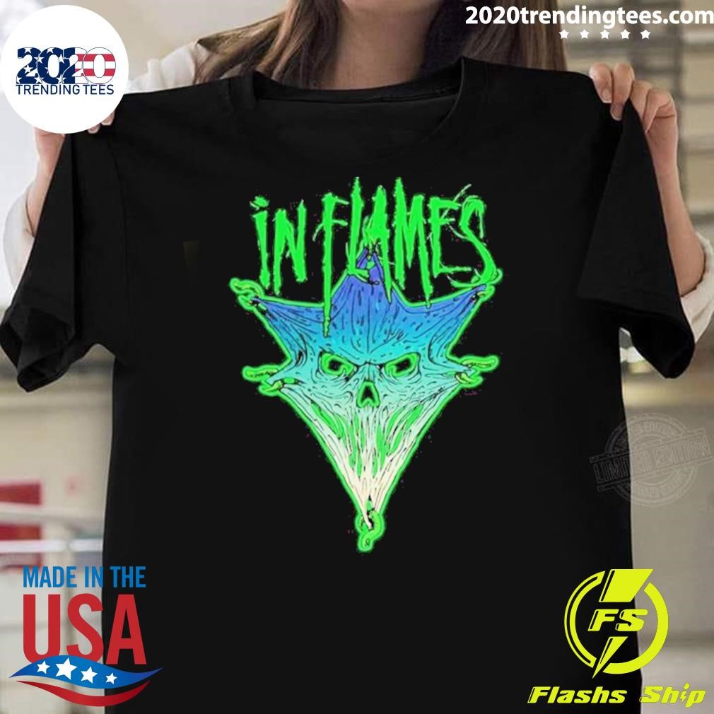 Awesome In Flames Pierced Jester T-shirt