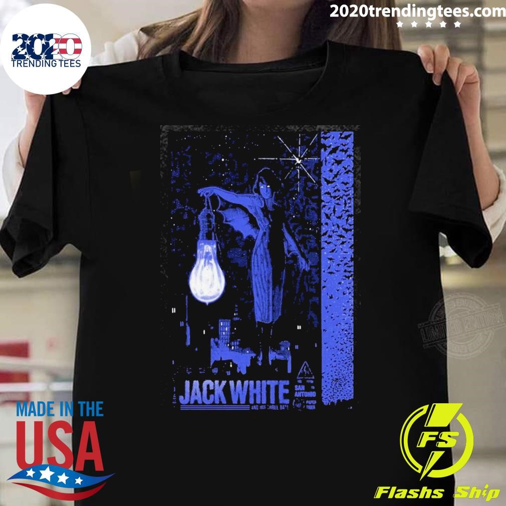 Awesome Jack White November 15 2024 Paper Tiger San Antonio Tx Poster T-shirt