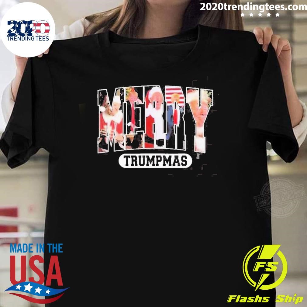 Awesome Merry Trumpmas Trump Merry Christmas T-shirt