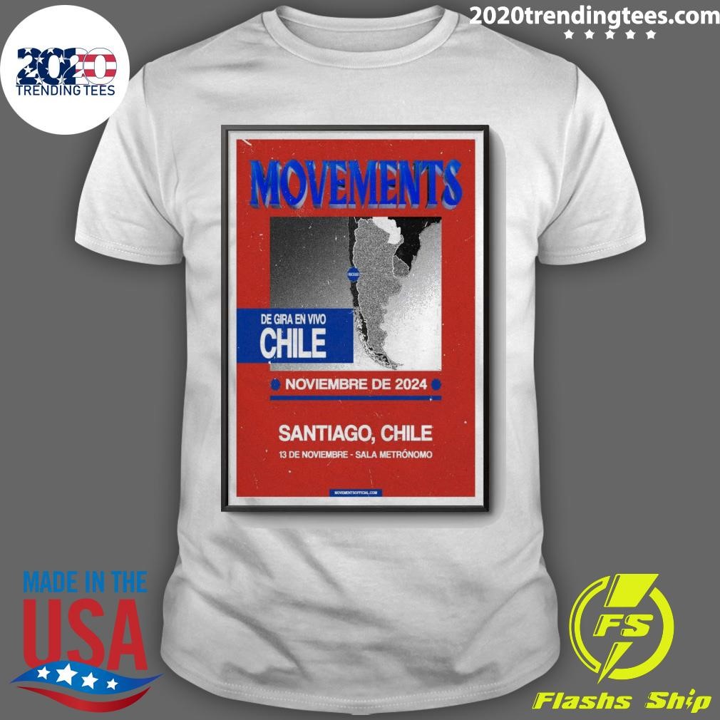 Awesome Movements November 13, 2024 Santiago, Chile Event T-shirt