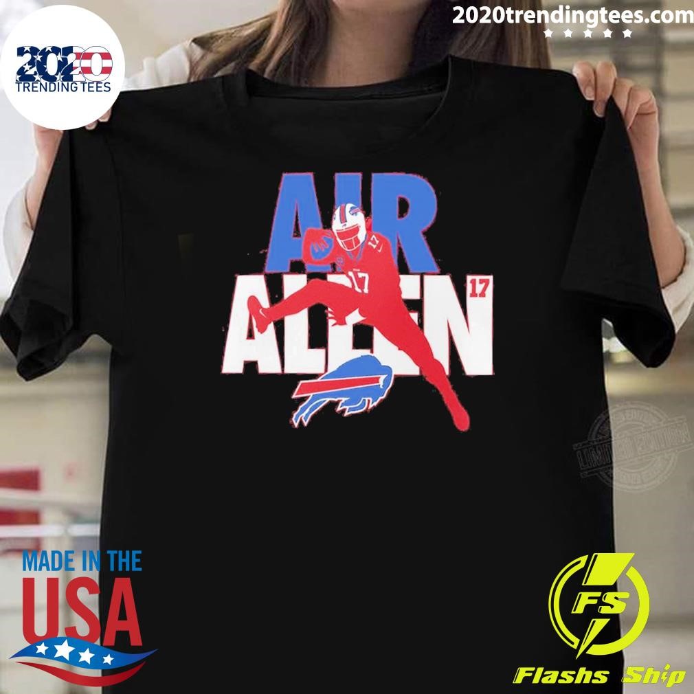 Awesome Nike Buffalo Bills Josh Allen Air Allen Hurdle T-Shirt