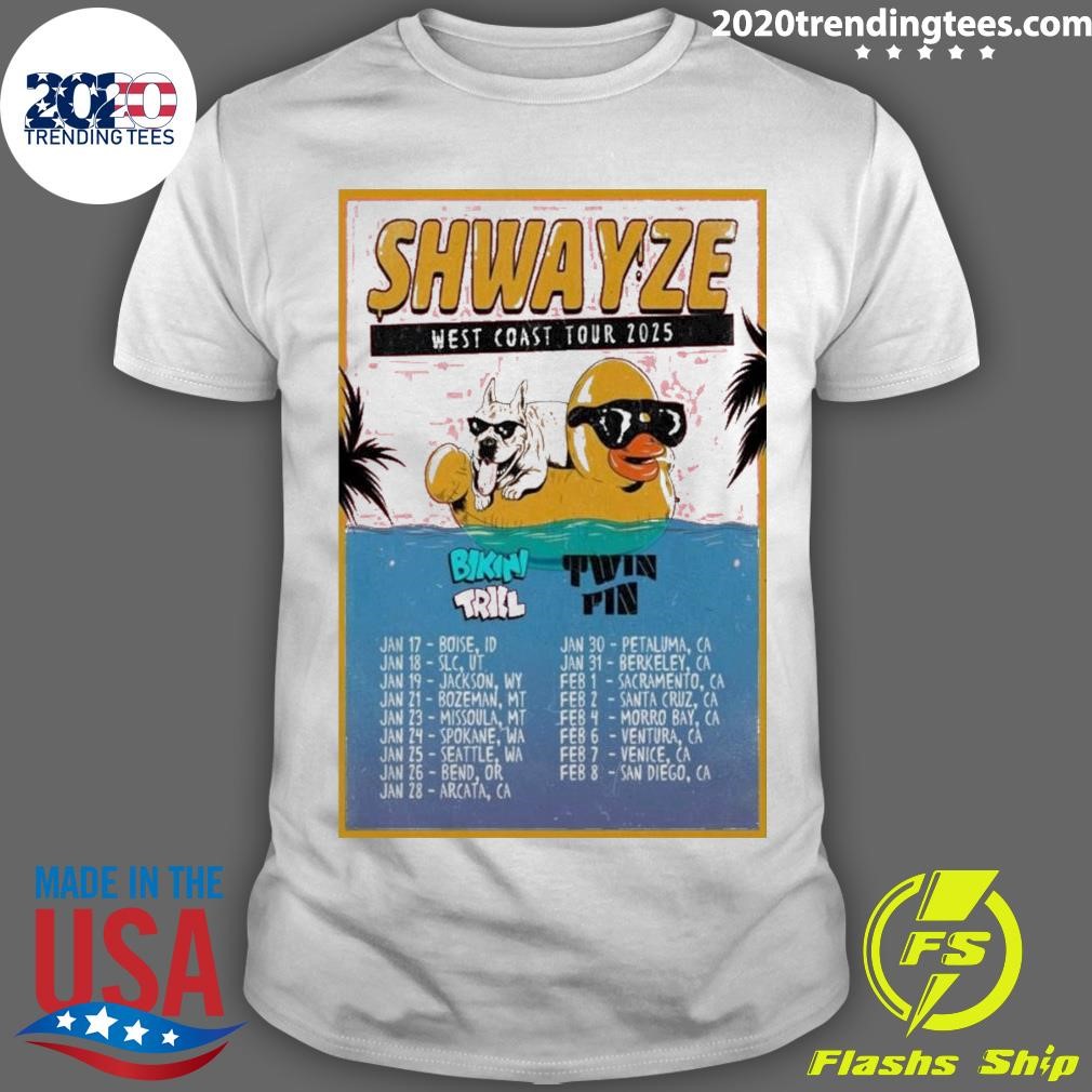 Awesome Shwayze West Coast 2025 Tour T-shirt