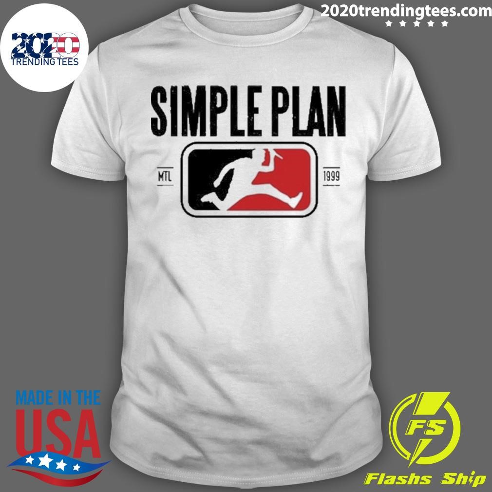 Awesome Simple Plan Style Logo Raglan T-shirt