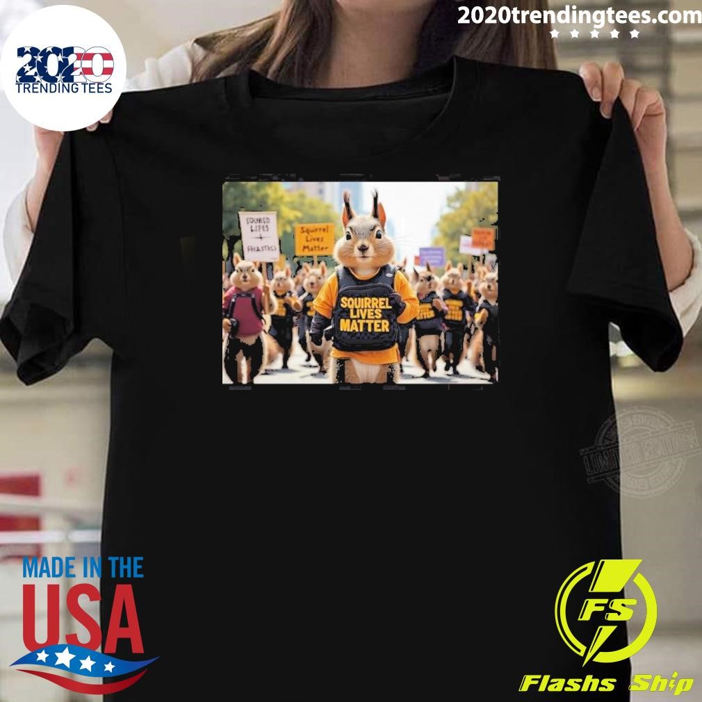 Awesome Squirrel Lives Matter Justice for Peanut 2024 T-shirt