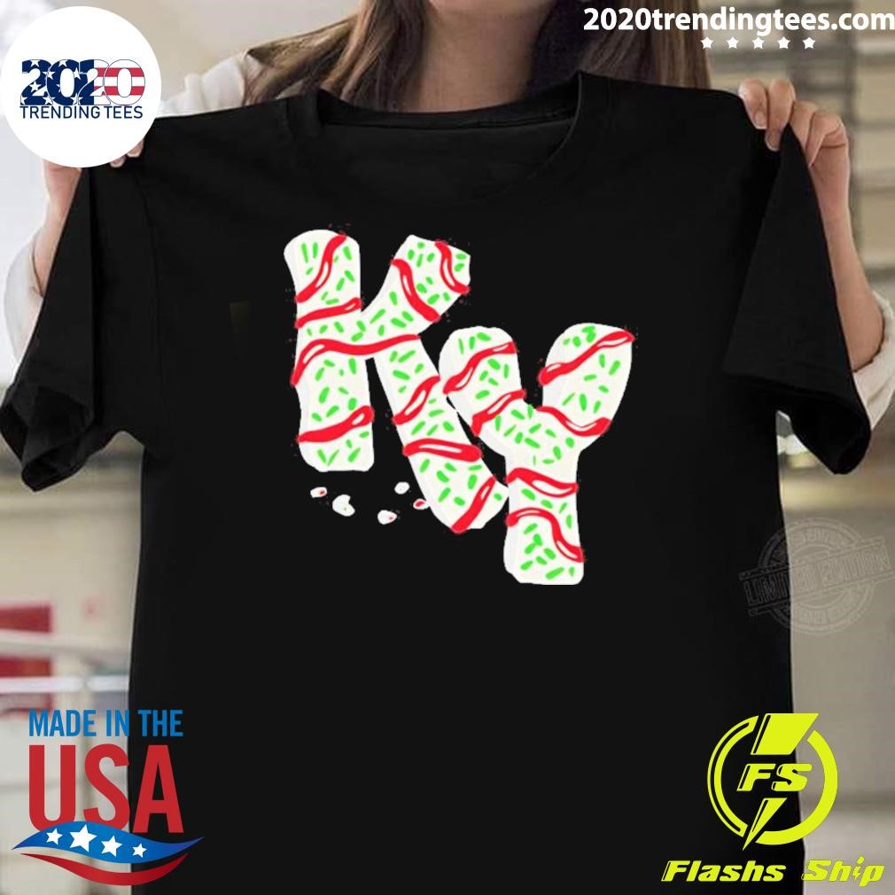 Awesome The Christmas Tree Cake Kentucky 2024 T-shirt