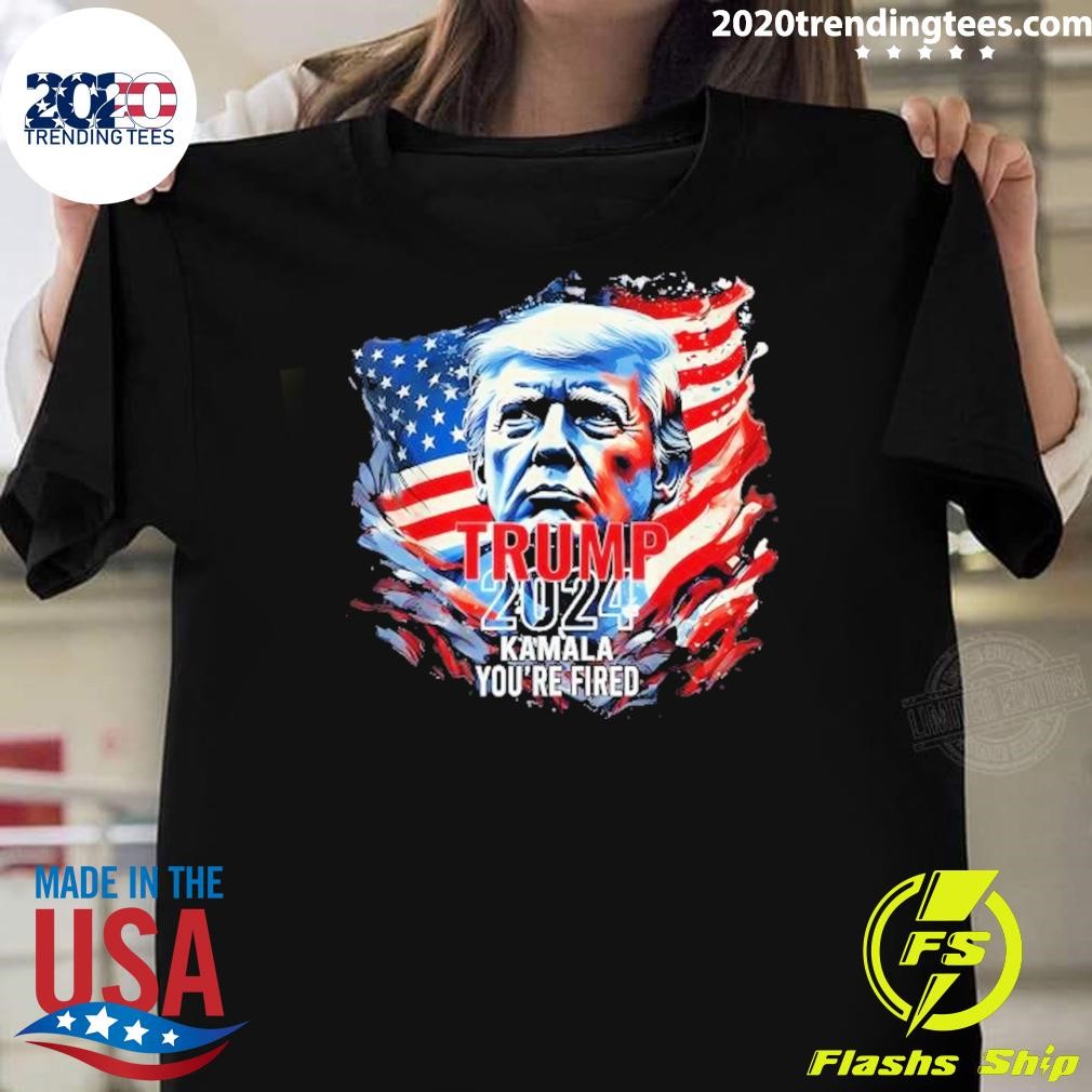 Awesome Trump Won 2024 Election 47th President Kamala You’re Fired 2024 T-Shirt