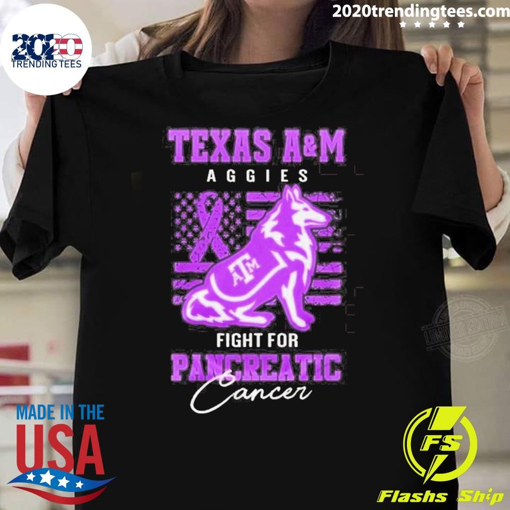 Best A&m Aggies Fight For Pancreatic Cancer 2024 T-shirt