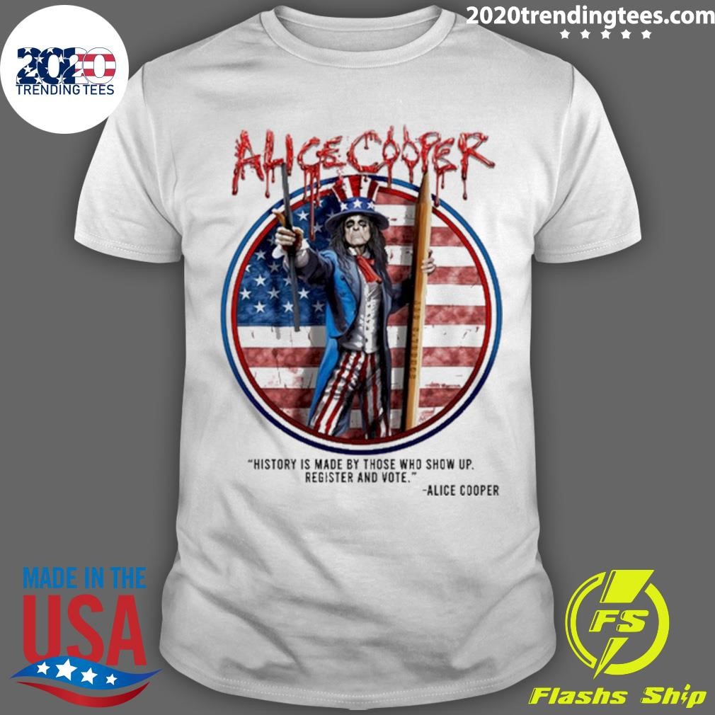 Best American Flag 2024 Alice Cooper The Alice Register And Vote T-shirt