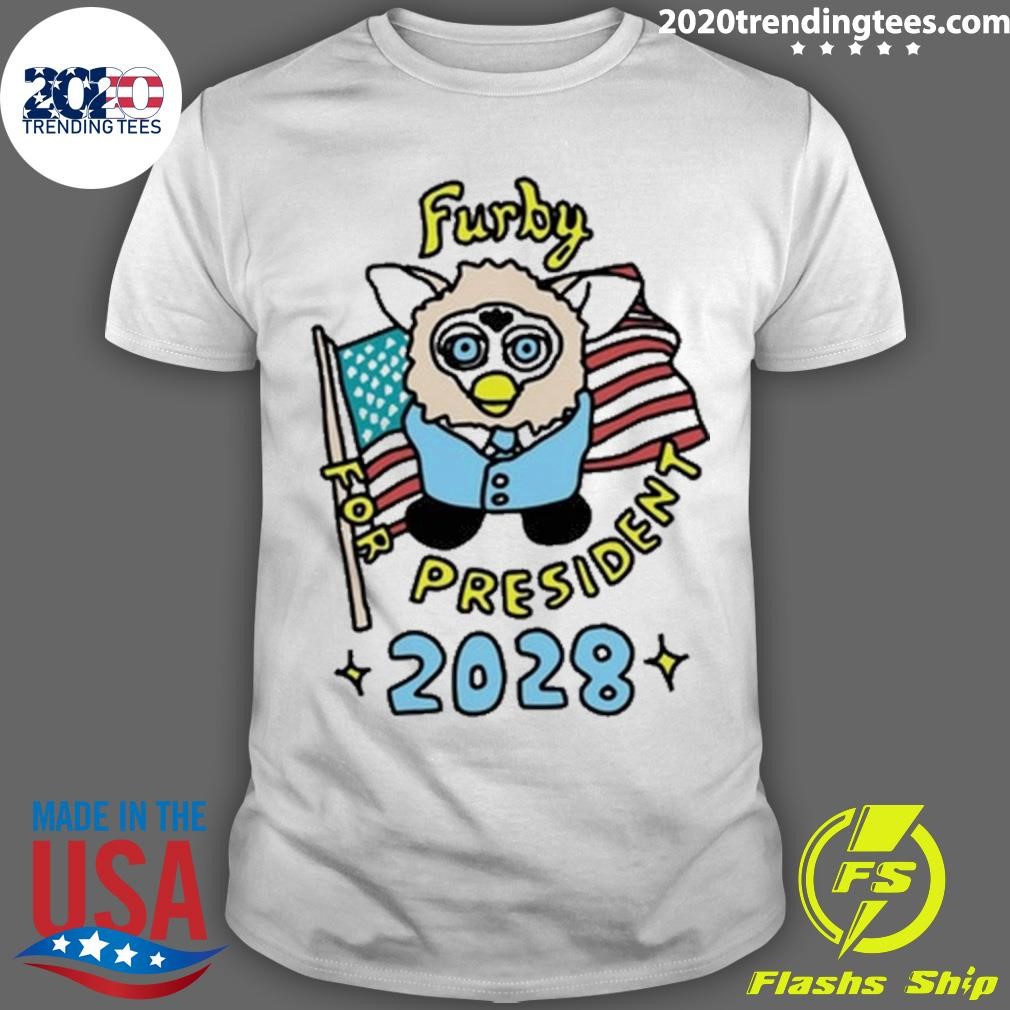 Best American Flag Zoë Bread Furby For President 2028 T-shirt