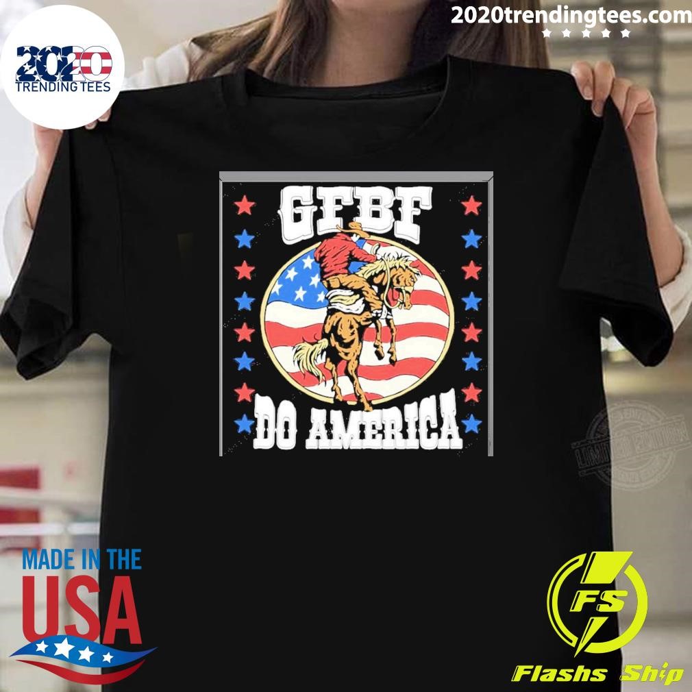 Best Gfbf Do America Horses Usa Flag T-shirt