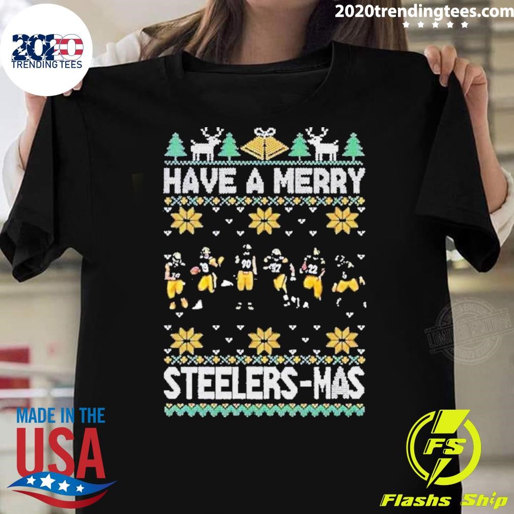 Best Have A Merry P Steelers Mas Ugly Christmas 2024 T-T-Shirt