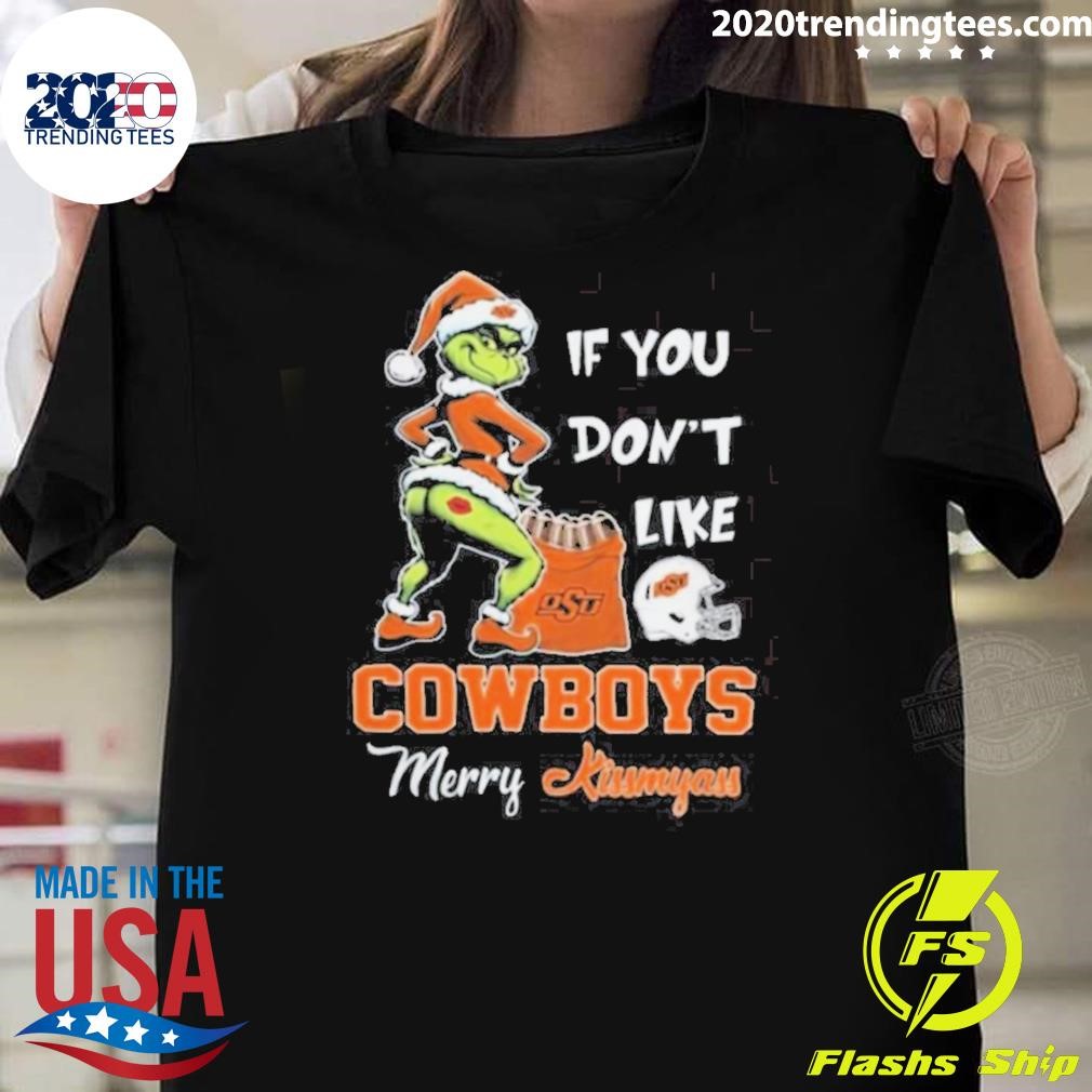 Best If You Don’t Like Oklahoma State Cowboys Merry Kissmyass 2024 T-Shirt