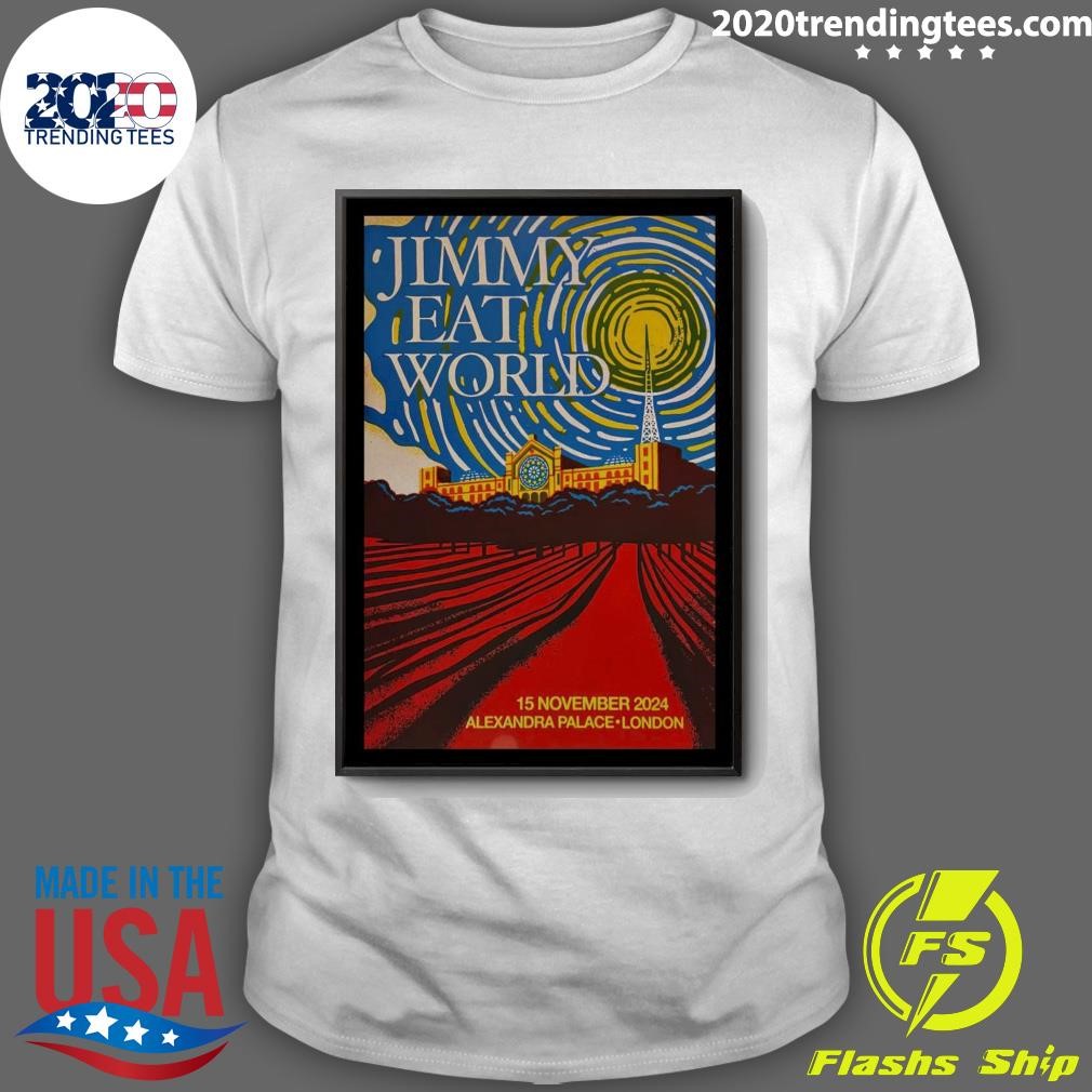 Best Jimmy Eat World Nov 15 2024 Alexandra Palace in London UK Tour T-shirt