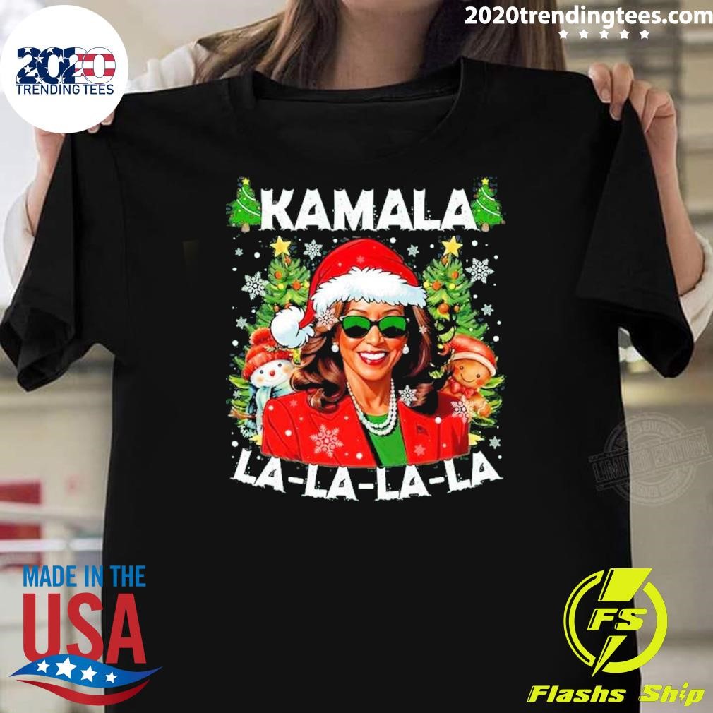 Best Kamala Harris Christmas, Kamala La-La-La Election Predictions 2024 Winner T-shirt