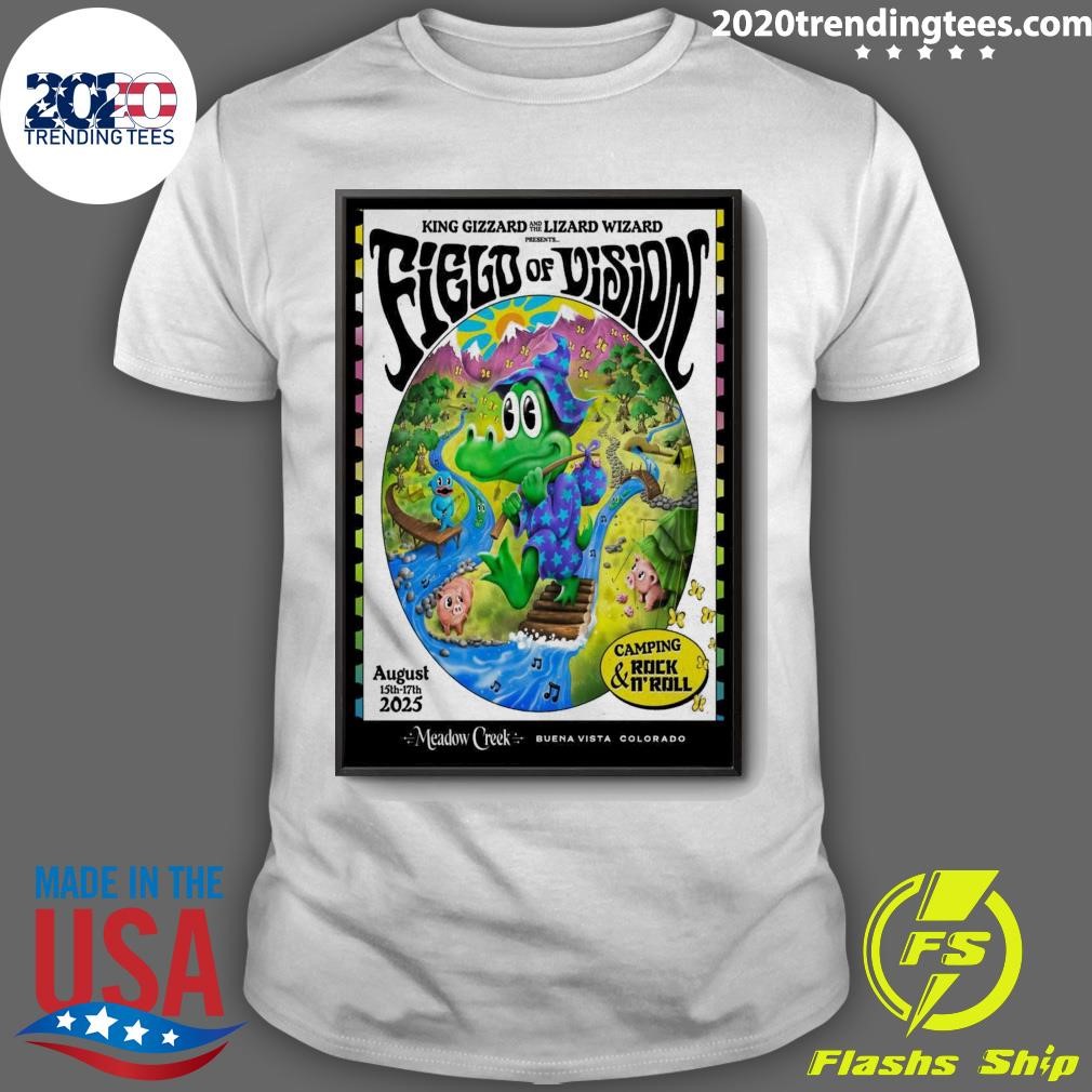 Best King Gizzard And The Lizard Wizard August 15th-17th, 2025 Camping & Rock N' Roll Event T-shirt