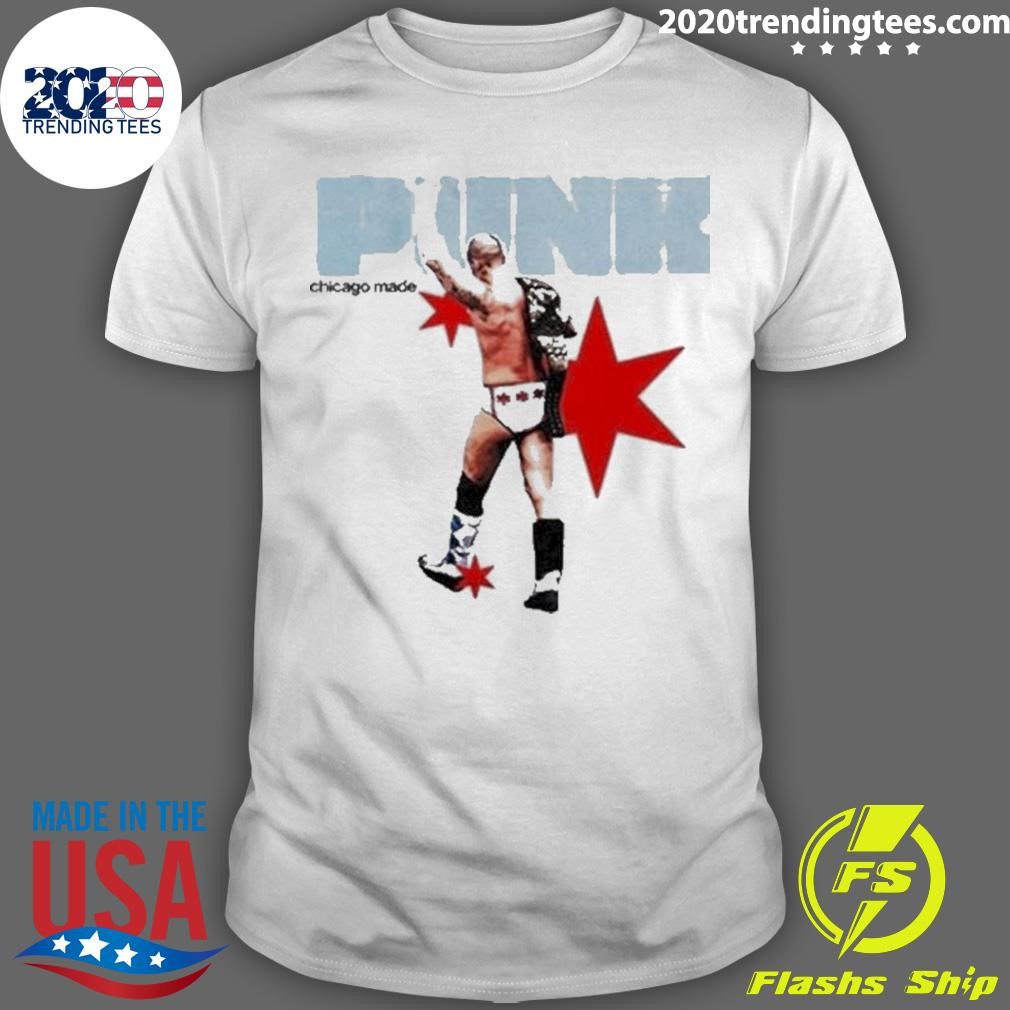 Best Kungfukeenxn Cm Punk Chicago Made 2024 T-shirt