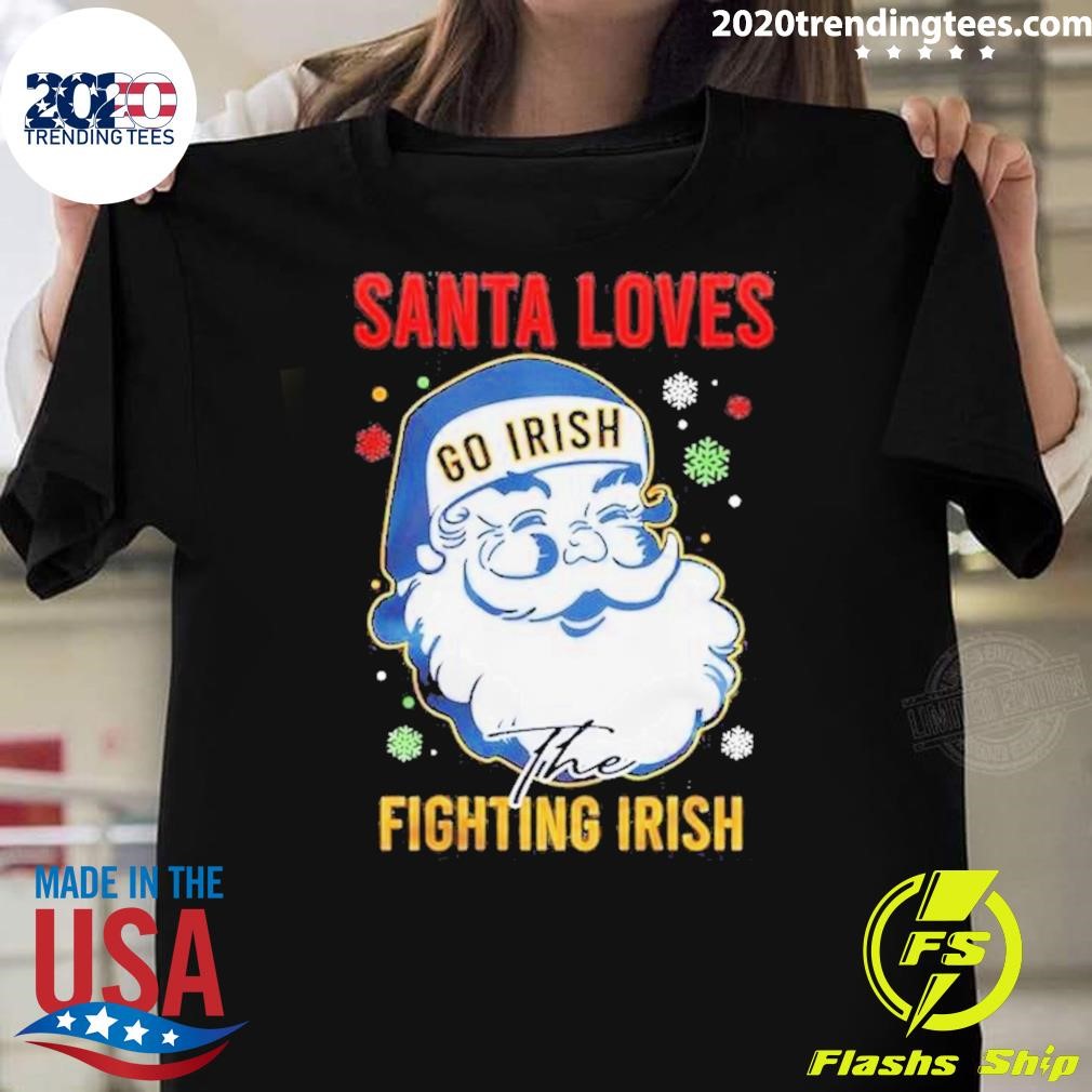 Best Notre Dame Fighting Irish Santa’s Pride, Christmas T-shirt