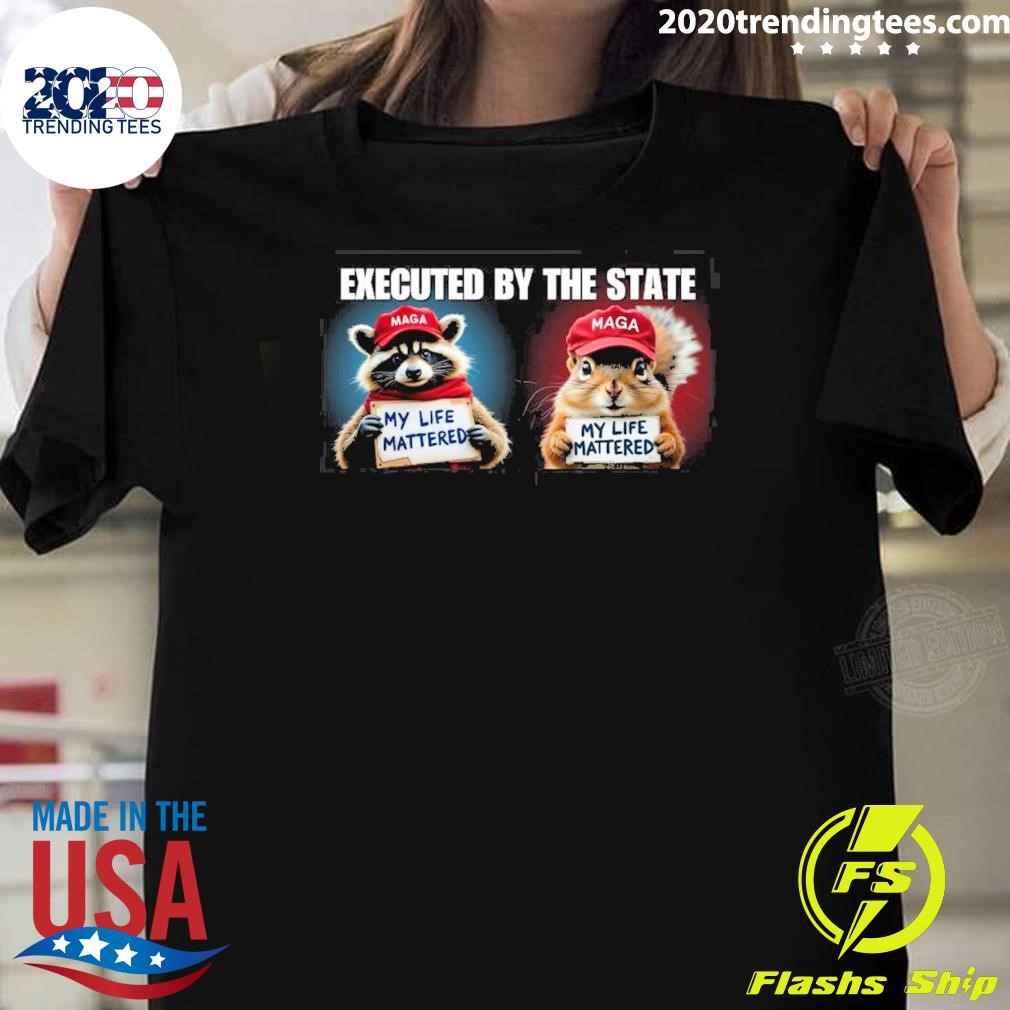 Best Peanut And Fred Executed By The State My Life Mattered Vote Trump T-Shirt