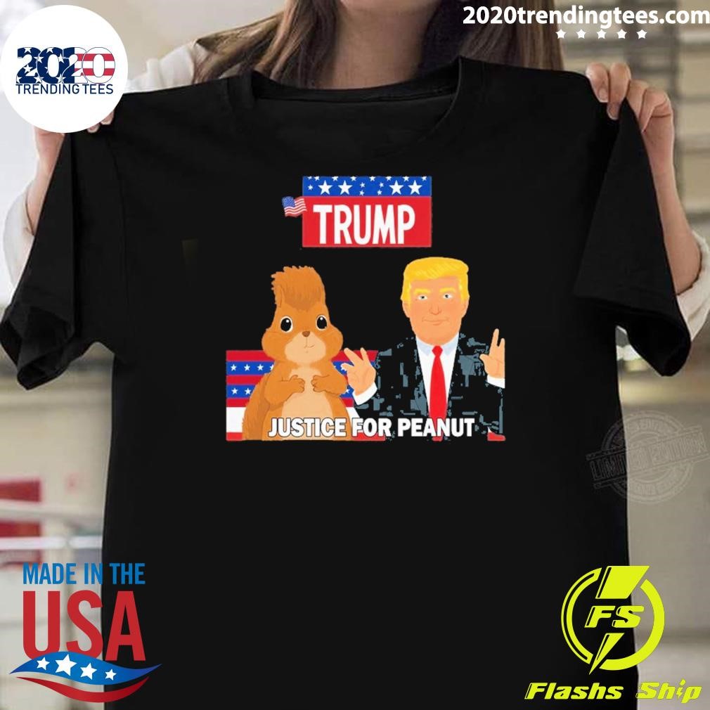 Best Peanut The Squirrel Trump Justice For Peanut 2024 T-shirt